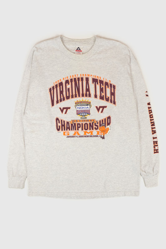 Vintage Virginia Tech 1999 Big East Champions Long Sleeve Tee Image 0
