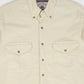 Vintage White Flannel Button-Down Shirt Image 1