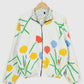 Reworked Flower Pattern Quilt Jacket