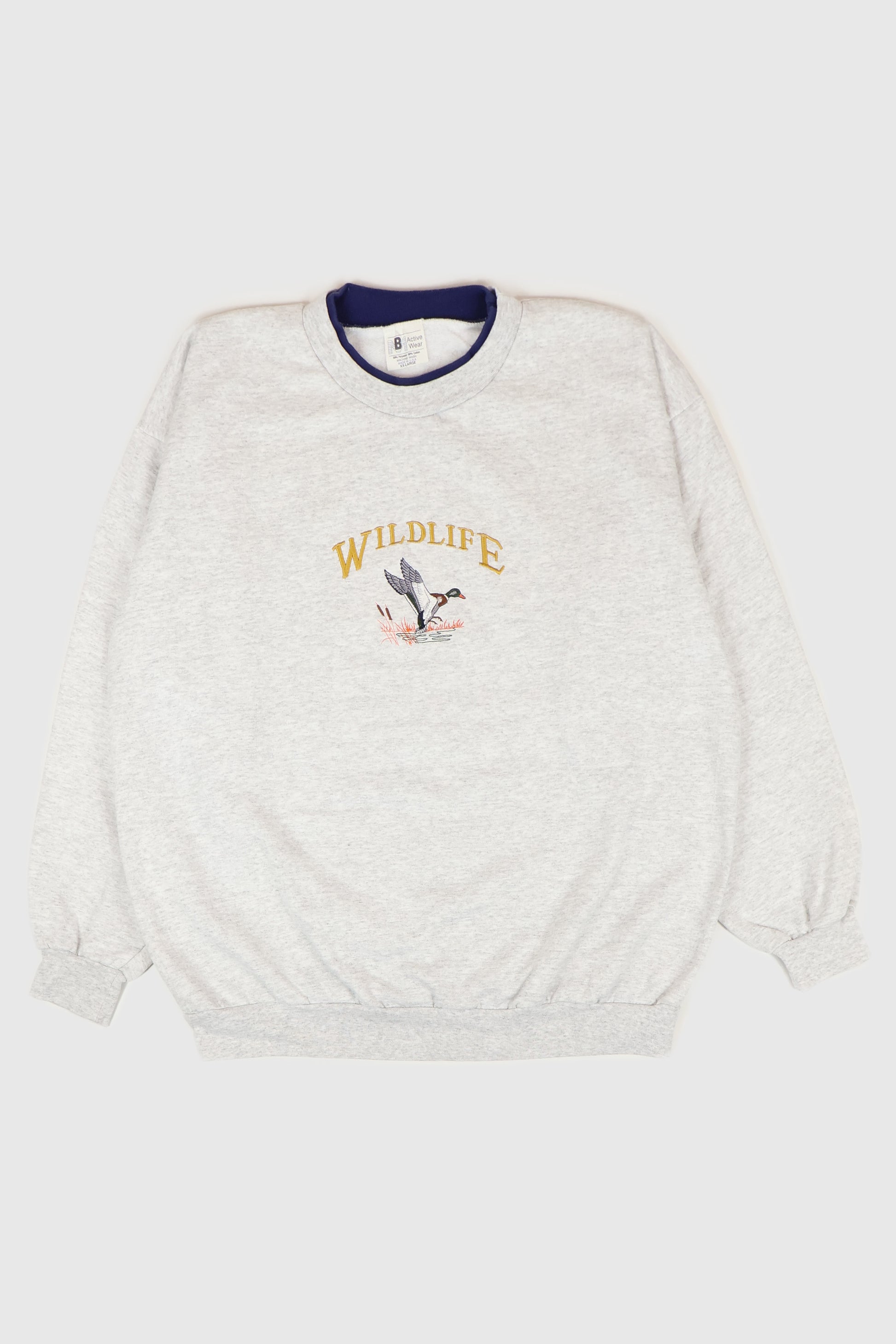 Vintage Embroidered Wildlife Crewneck Image 0