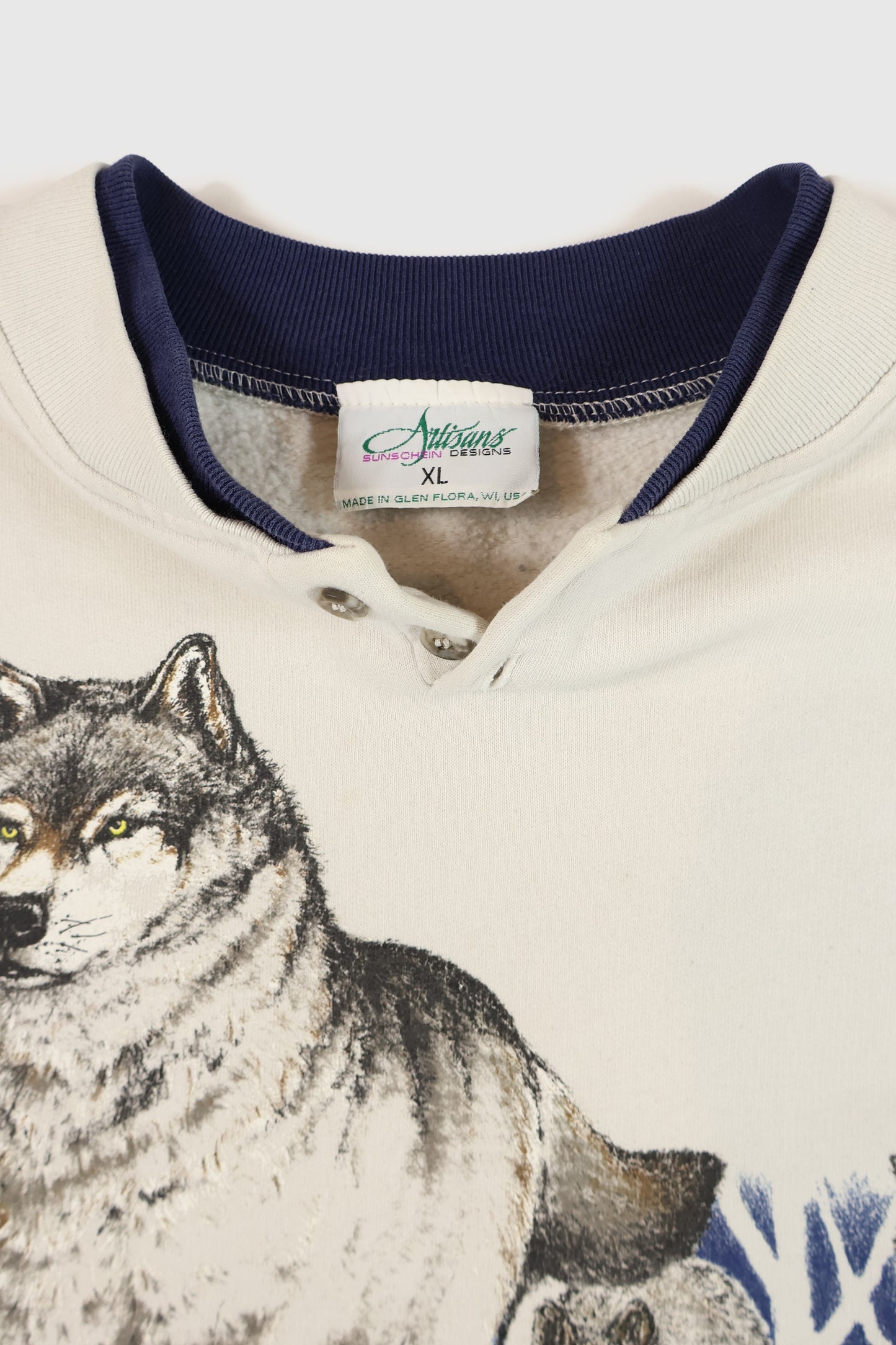 Vintage Wolf Crewneck Image 4