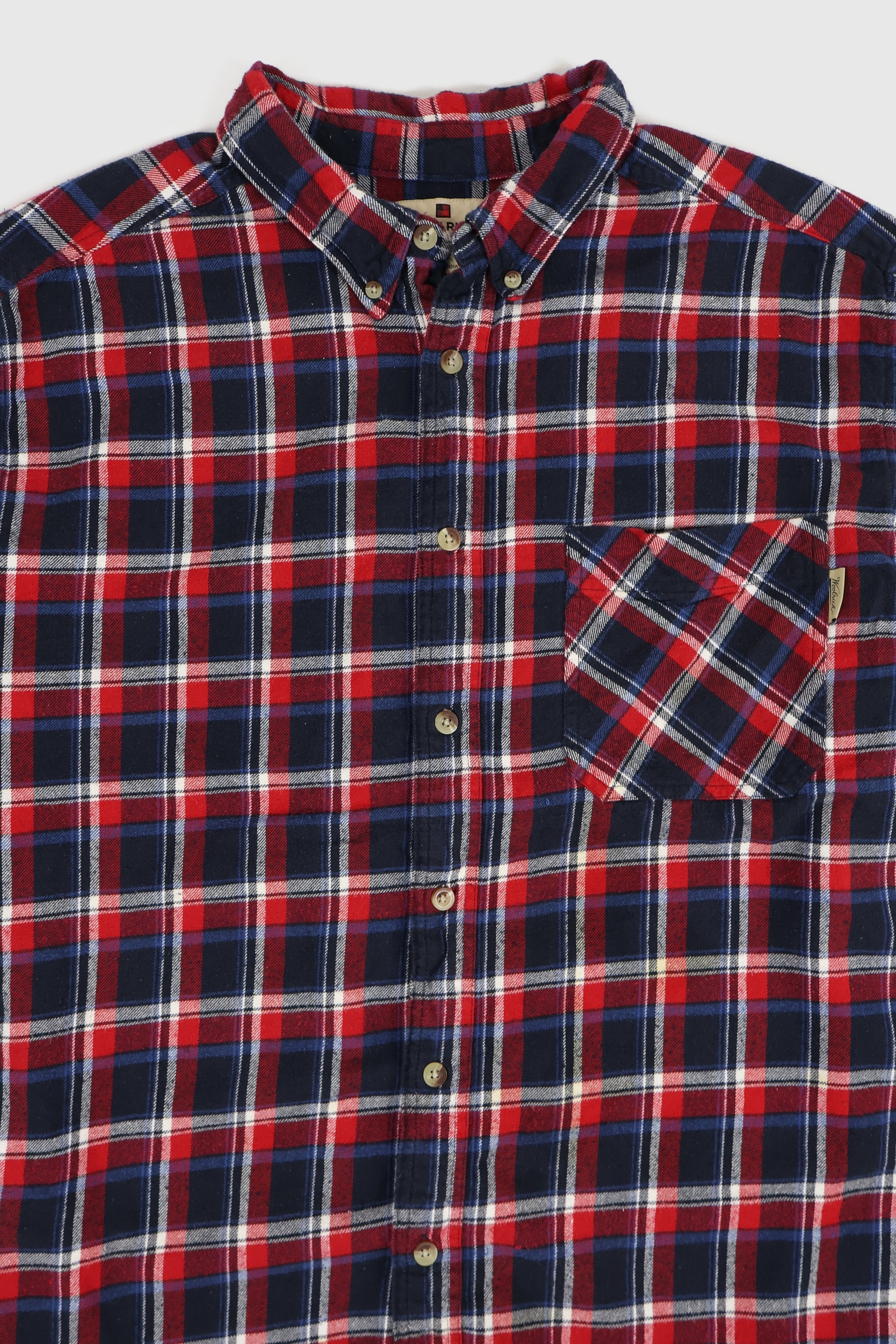 Vintage Woolrich Plaid Flannel Button-Down Shirt Image 1