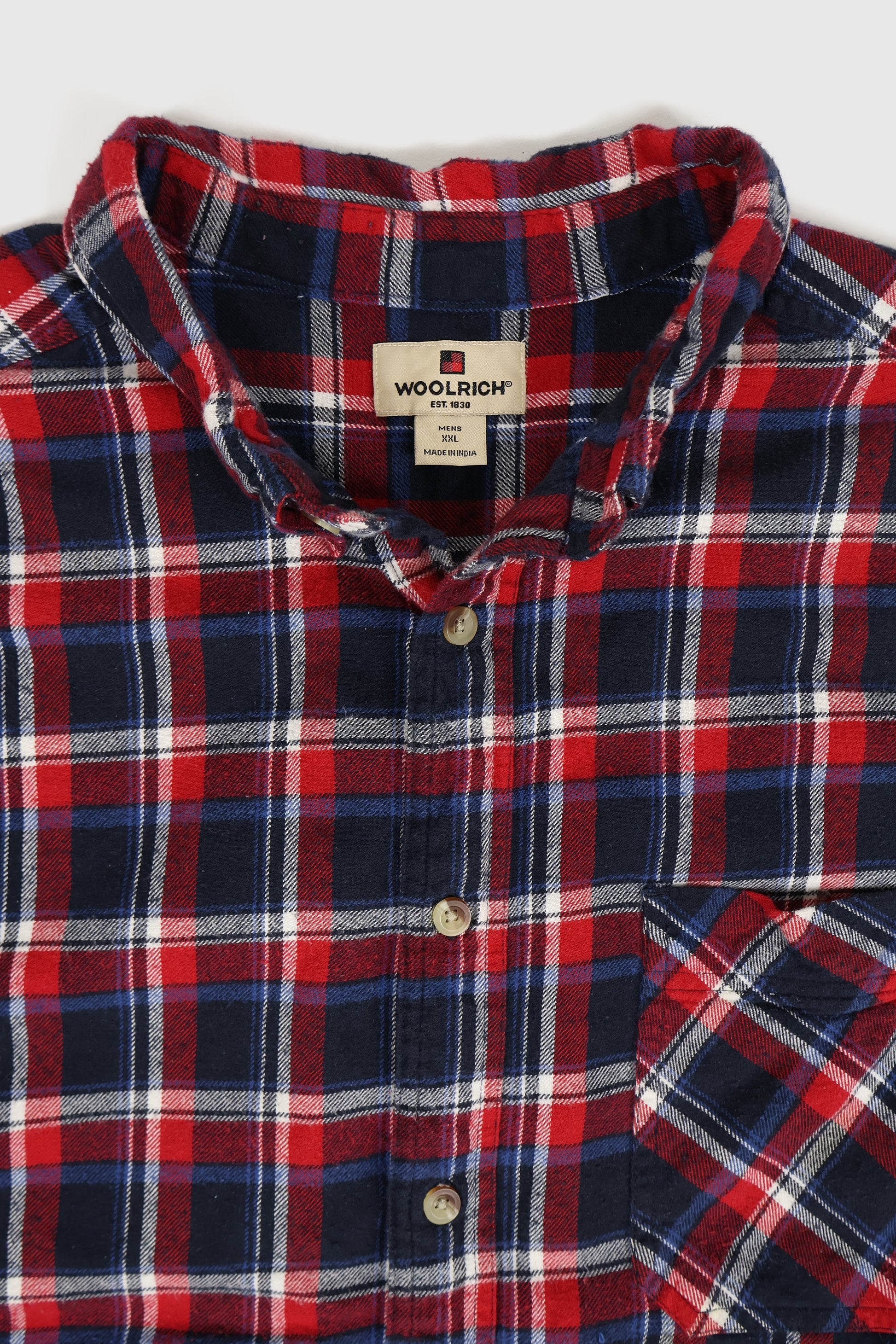 Vintage Woolrich Plaid Flannel Button-Down Shirt Image 2