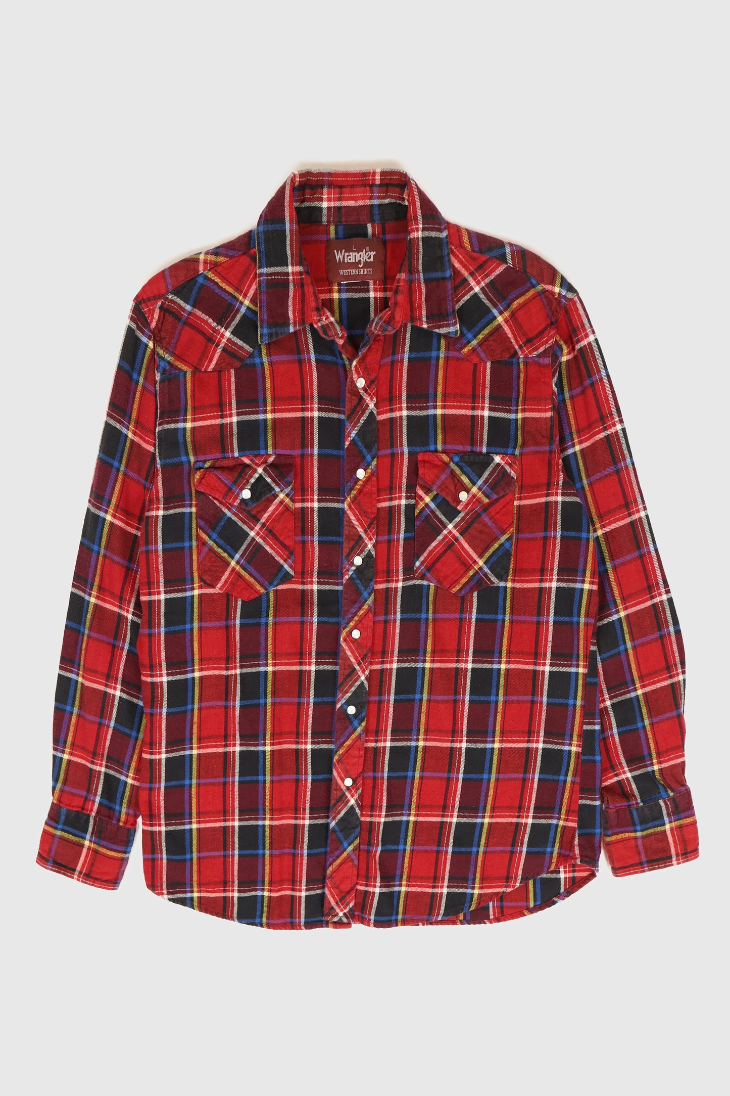 Vintage Wrangler Flannel Snap-Button Shirt