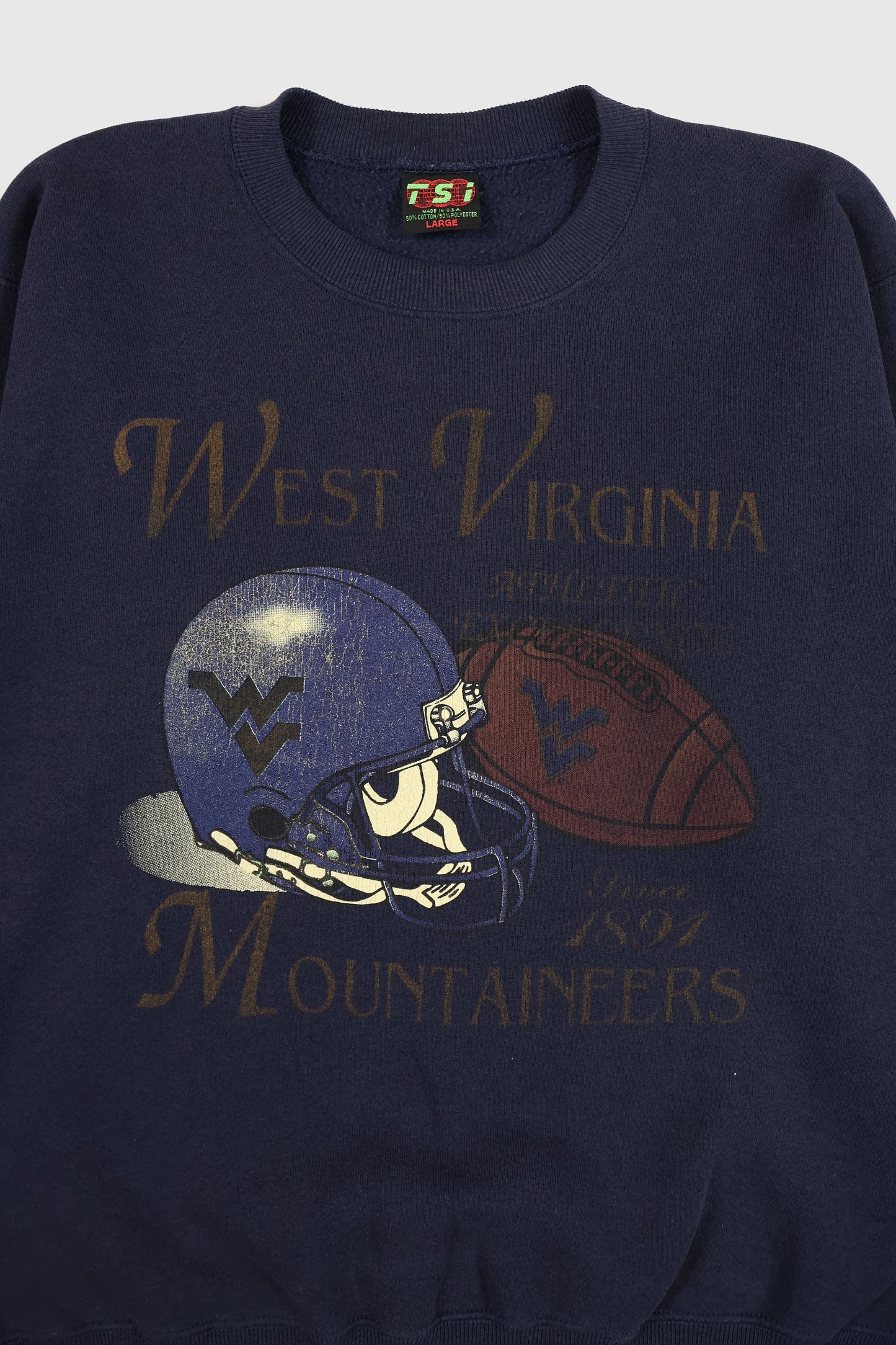 Vintage West Virginia Football Crewneck Image 1