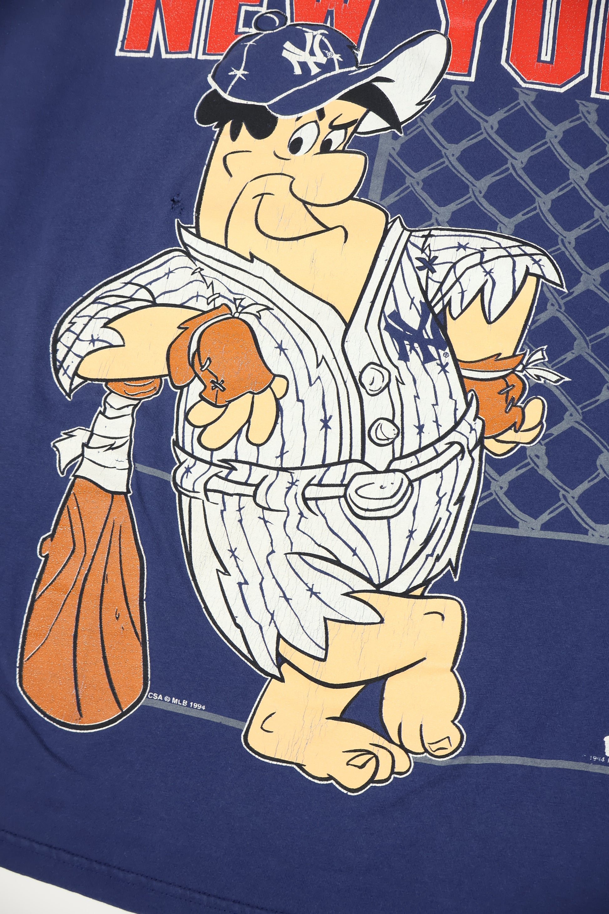 Vintage Fred Flintstones New York Yankees Tee Image 4