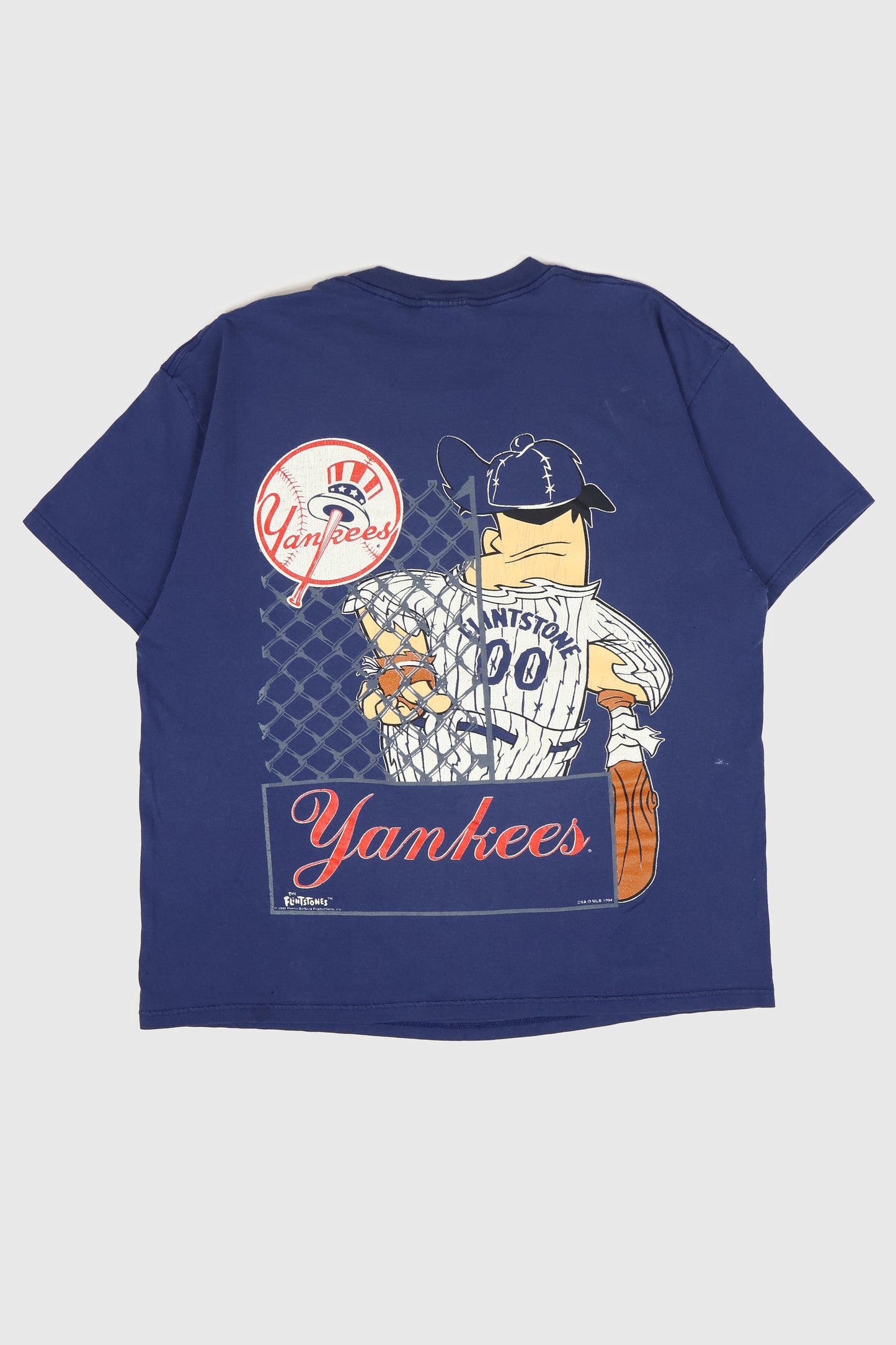 Vintage Fred Flintstones New York Yankees Tee Image 1