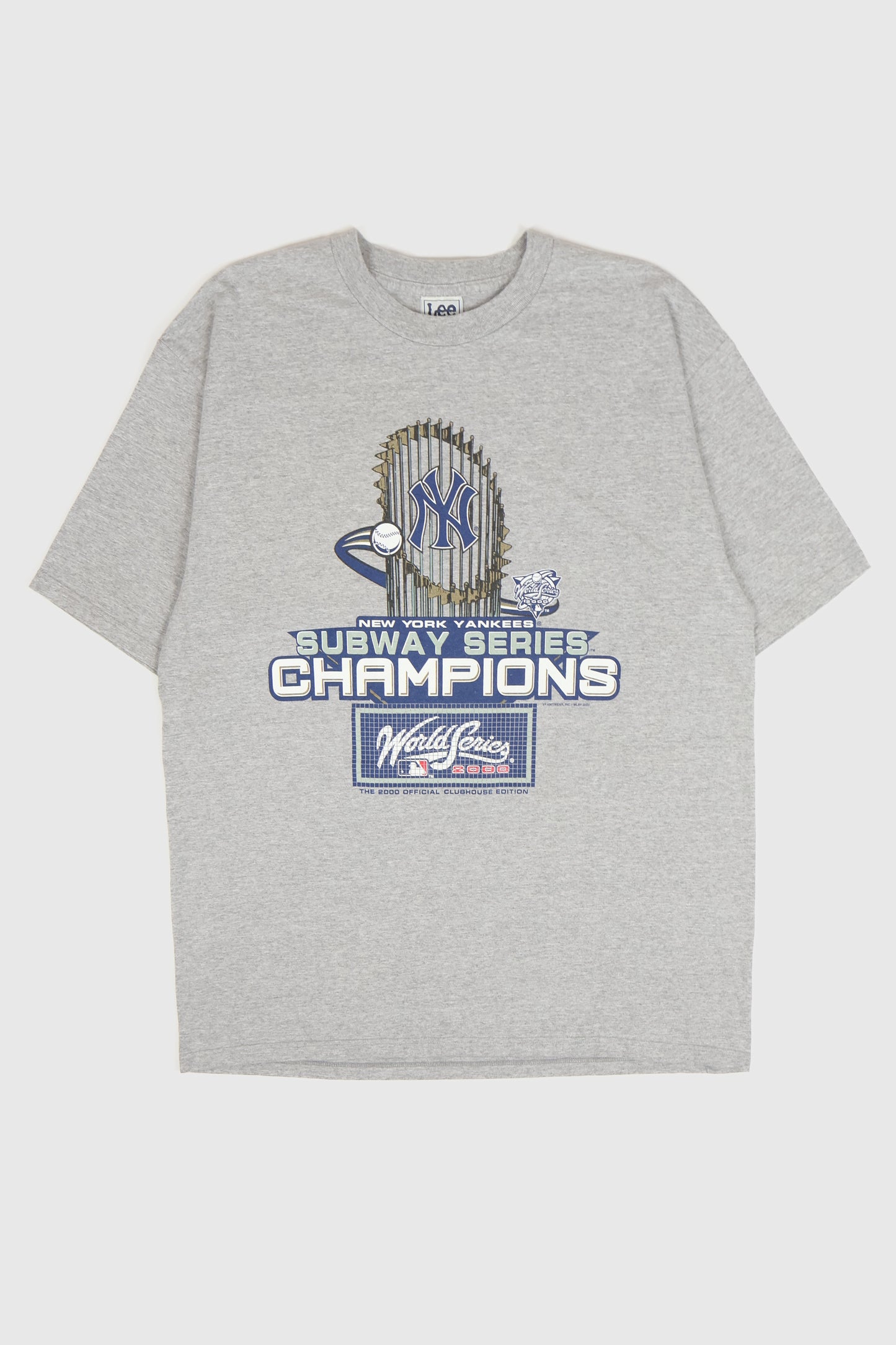 Vintage New York Yankees 2000 Subway Series Champions Tee Image 0