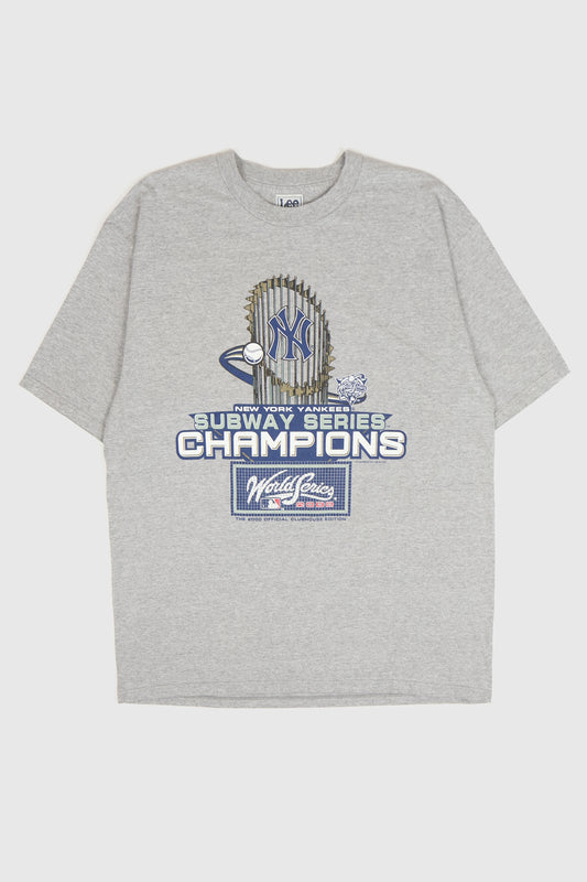 Vintage New York Yankees 2000 Subway Series Champions Tee Image 0