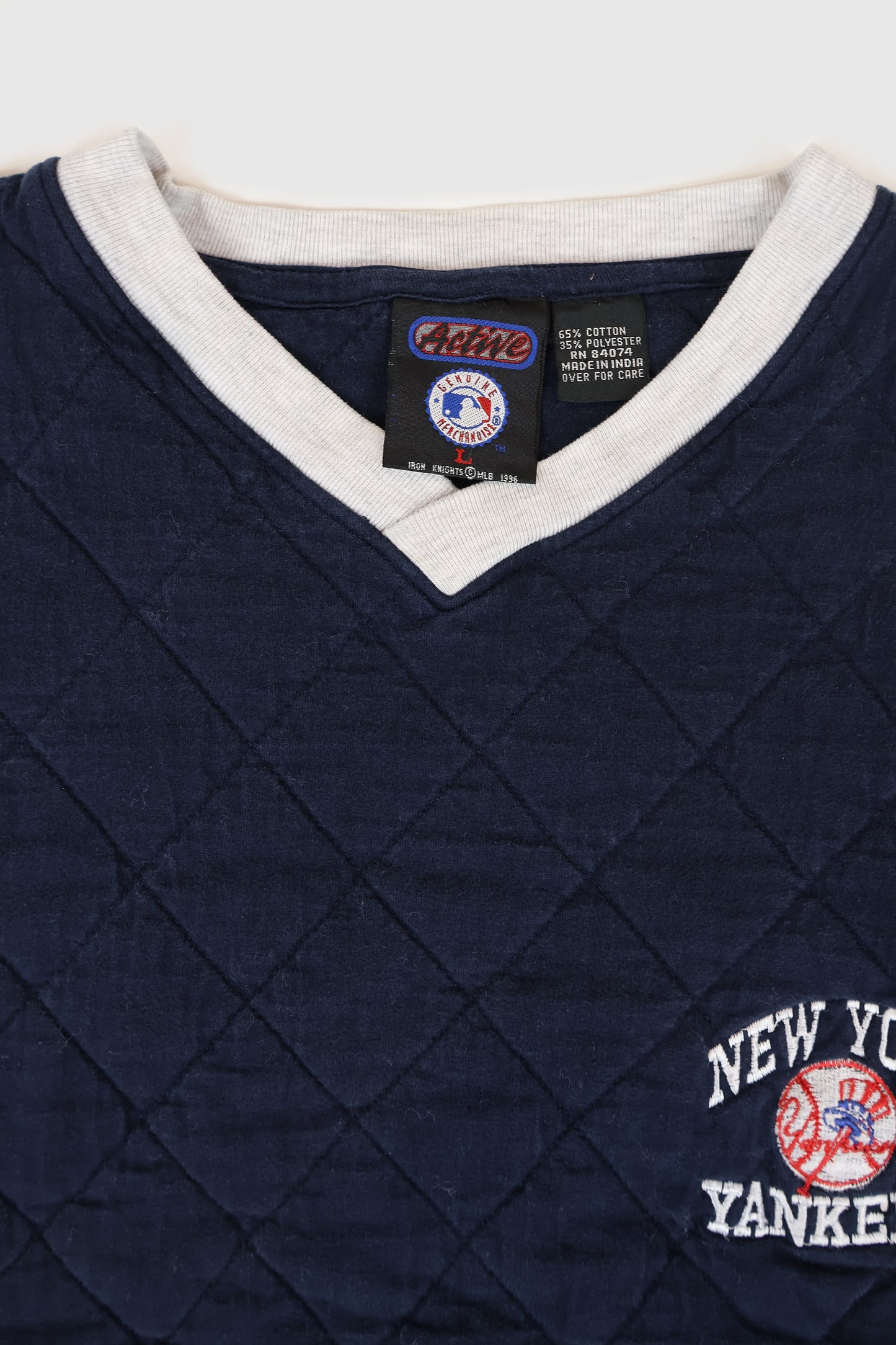 Vintage New York Yankees Quilted Crewneck Image 2