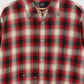 Vintage Gap Distressed Red Button-Down Shirt
