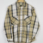 Vintage Distressed Plaid Button-Down Shirt