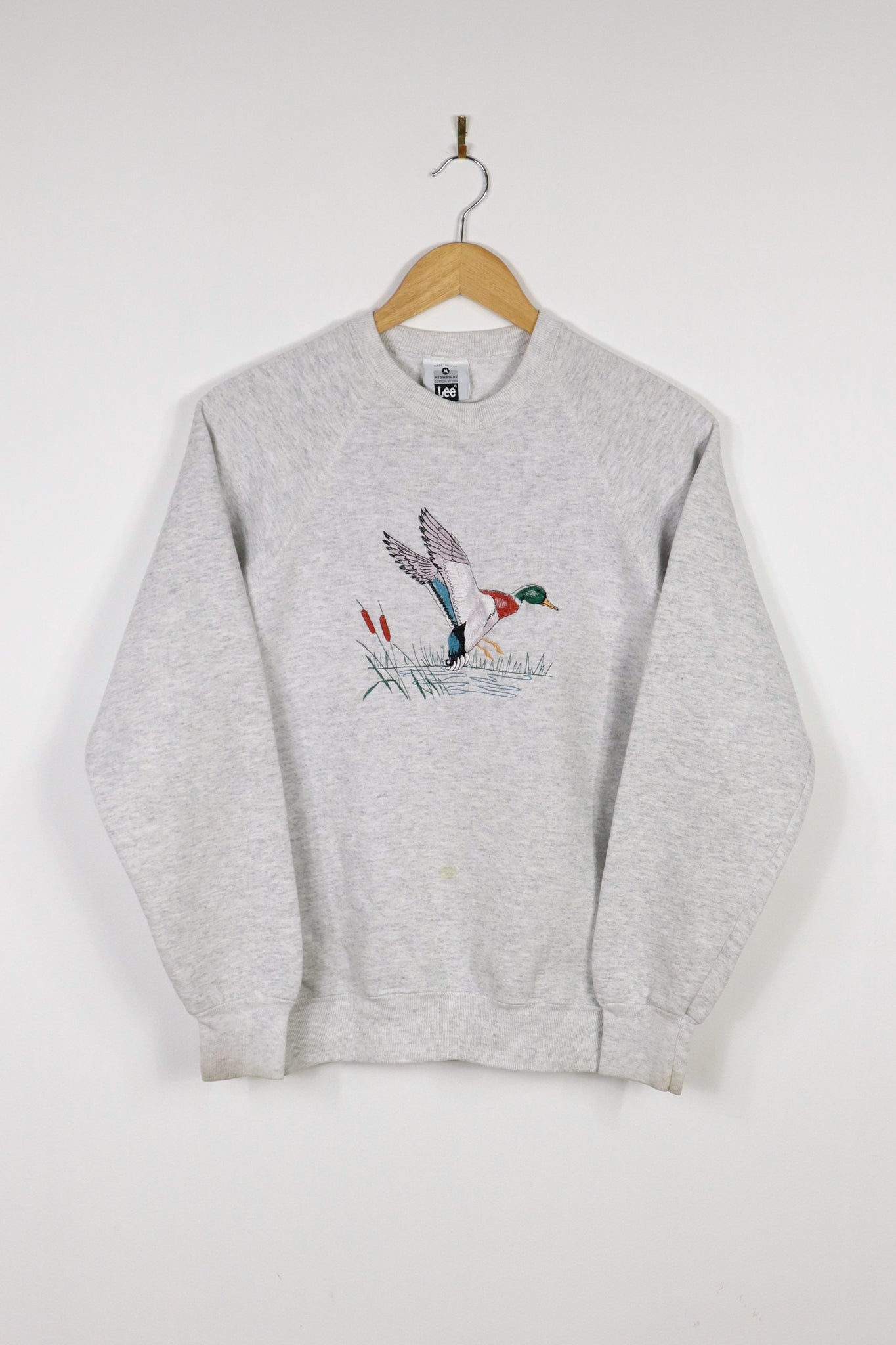 Vintage Embroidered Duck Crewneck