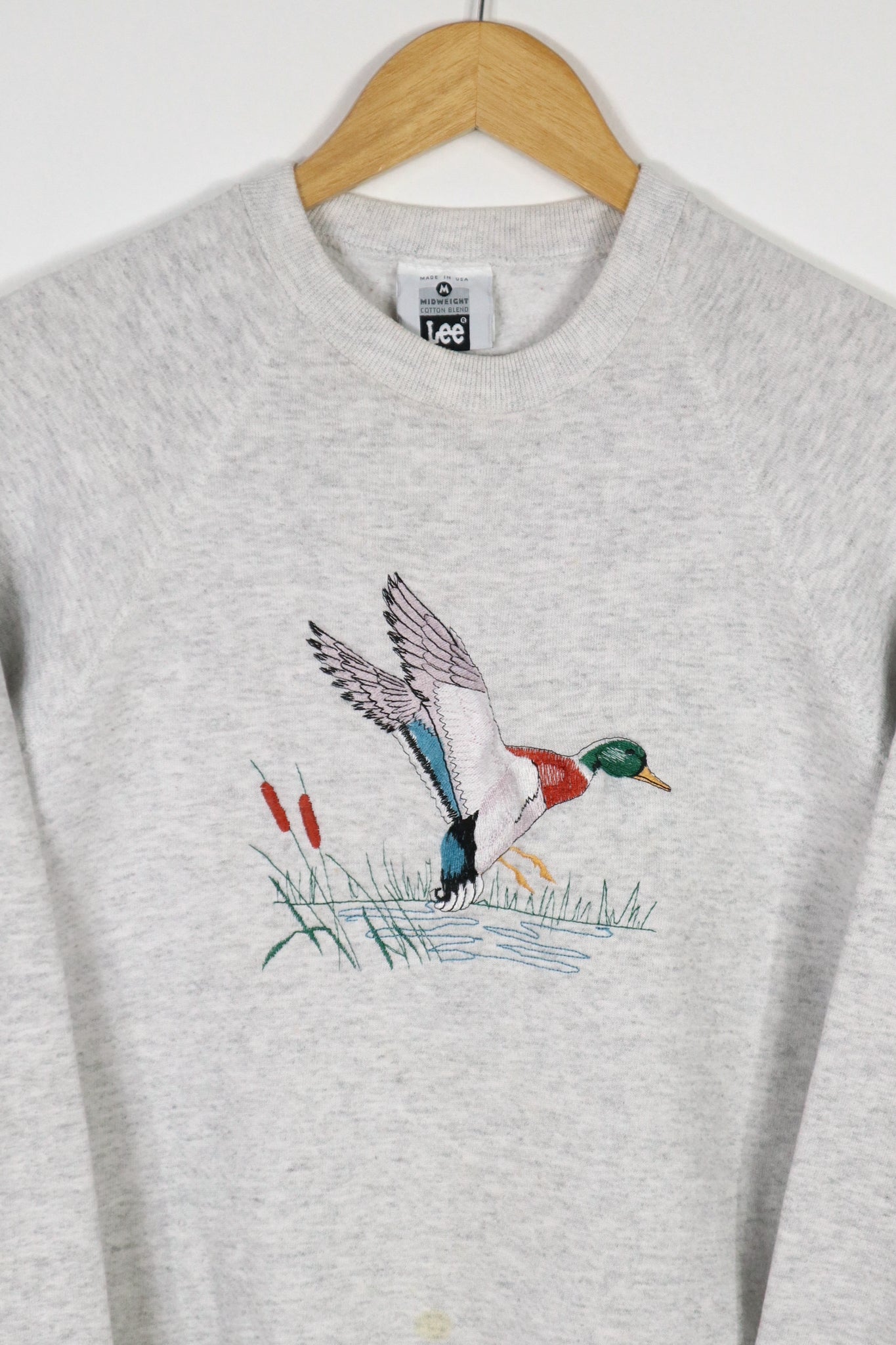 Vintage Embroidered Duck Crewneck
