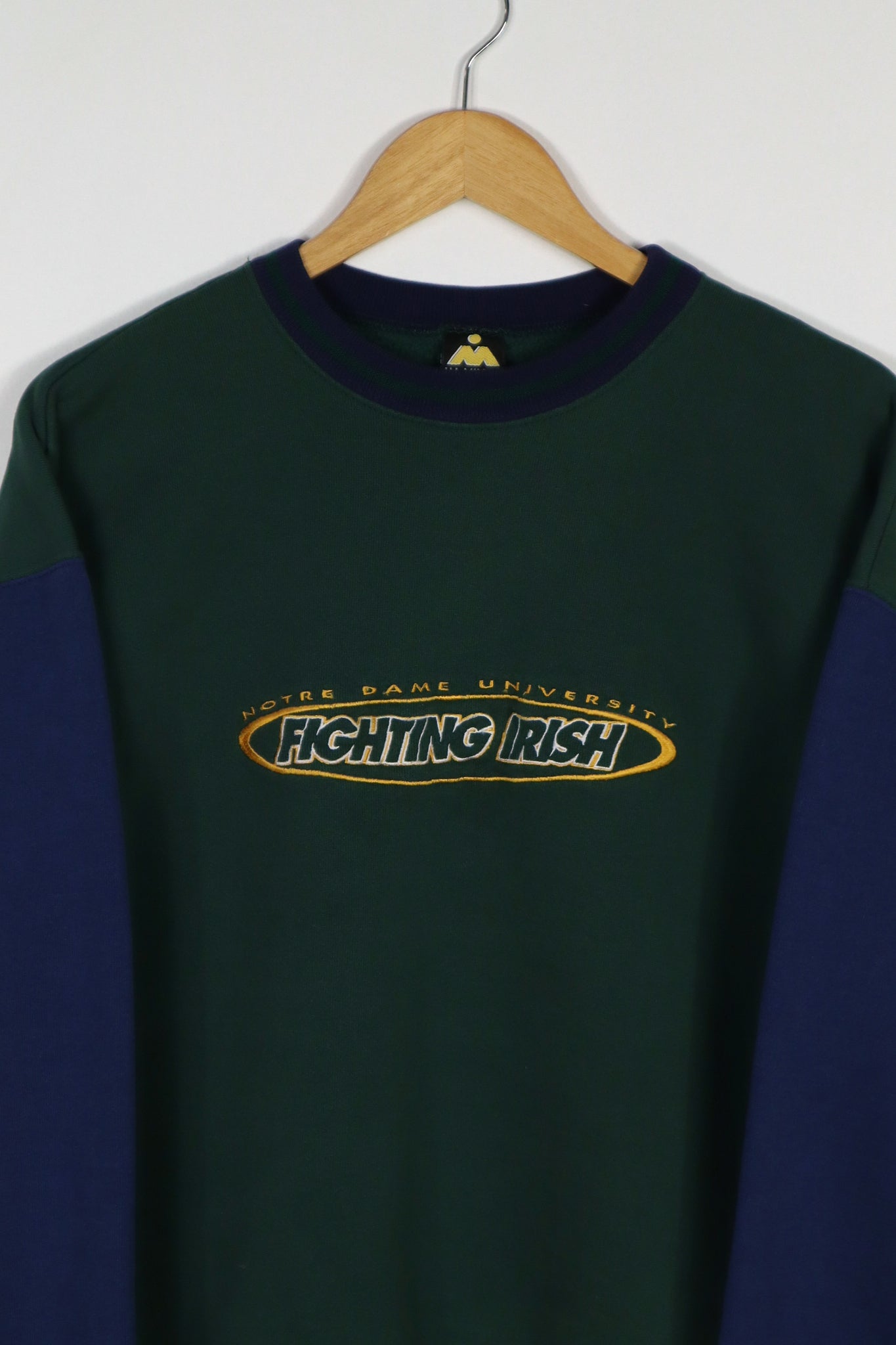 Vintage Embroidered Fighting Irish Crewneck