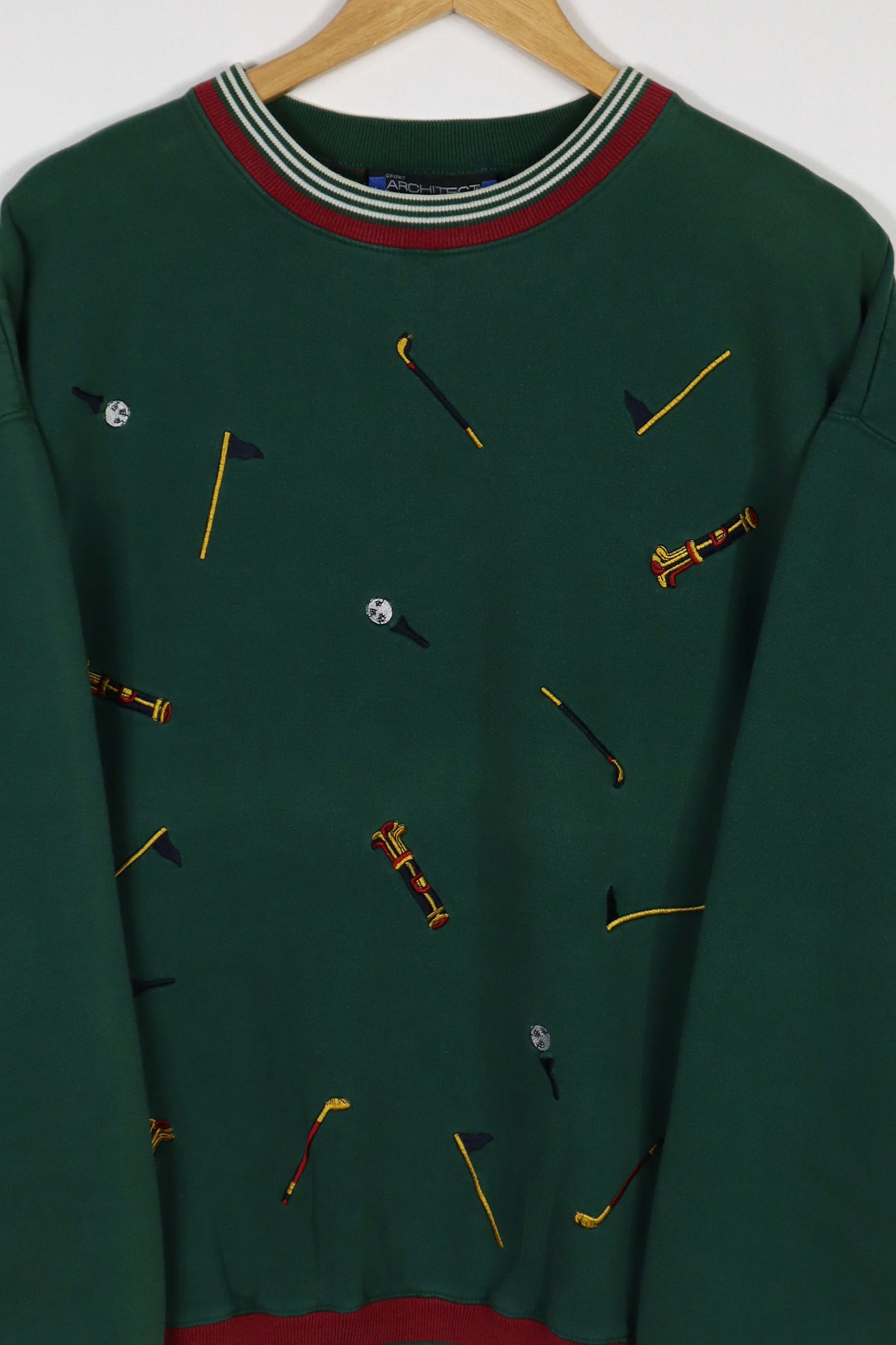Vintage Embroidered Golf Crewneck