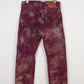 Upcycled Levi's 501 Straight Fit Button-Fly Dyed Jeans 003