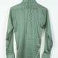 Vintage Green Houndstooth Silky Button-Down