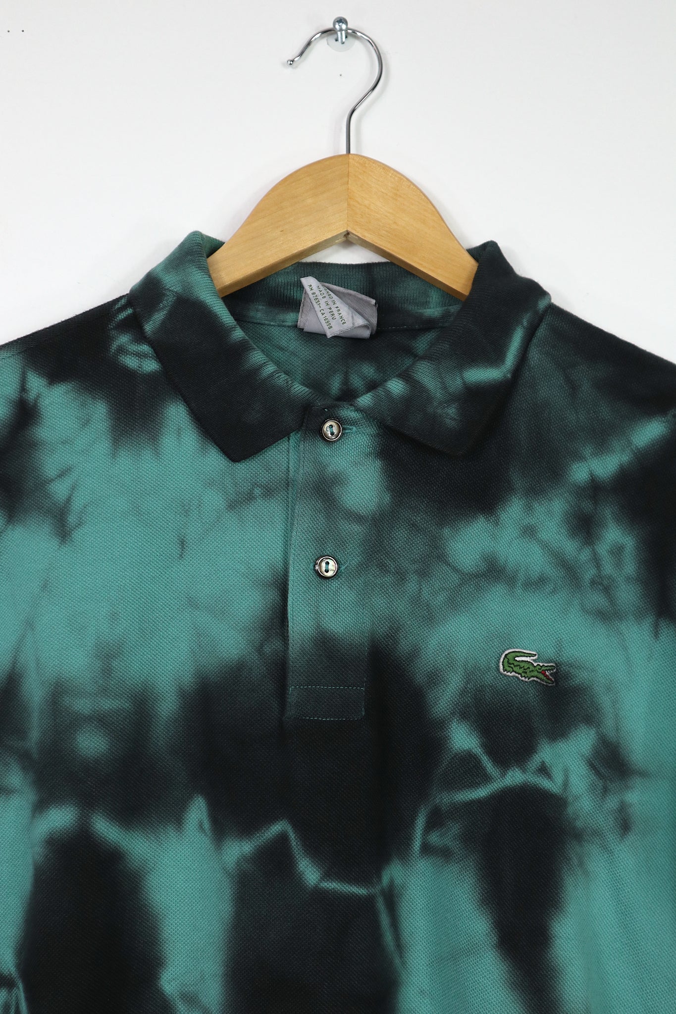 Upcycled Bleached Lacoste Polo 13