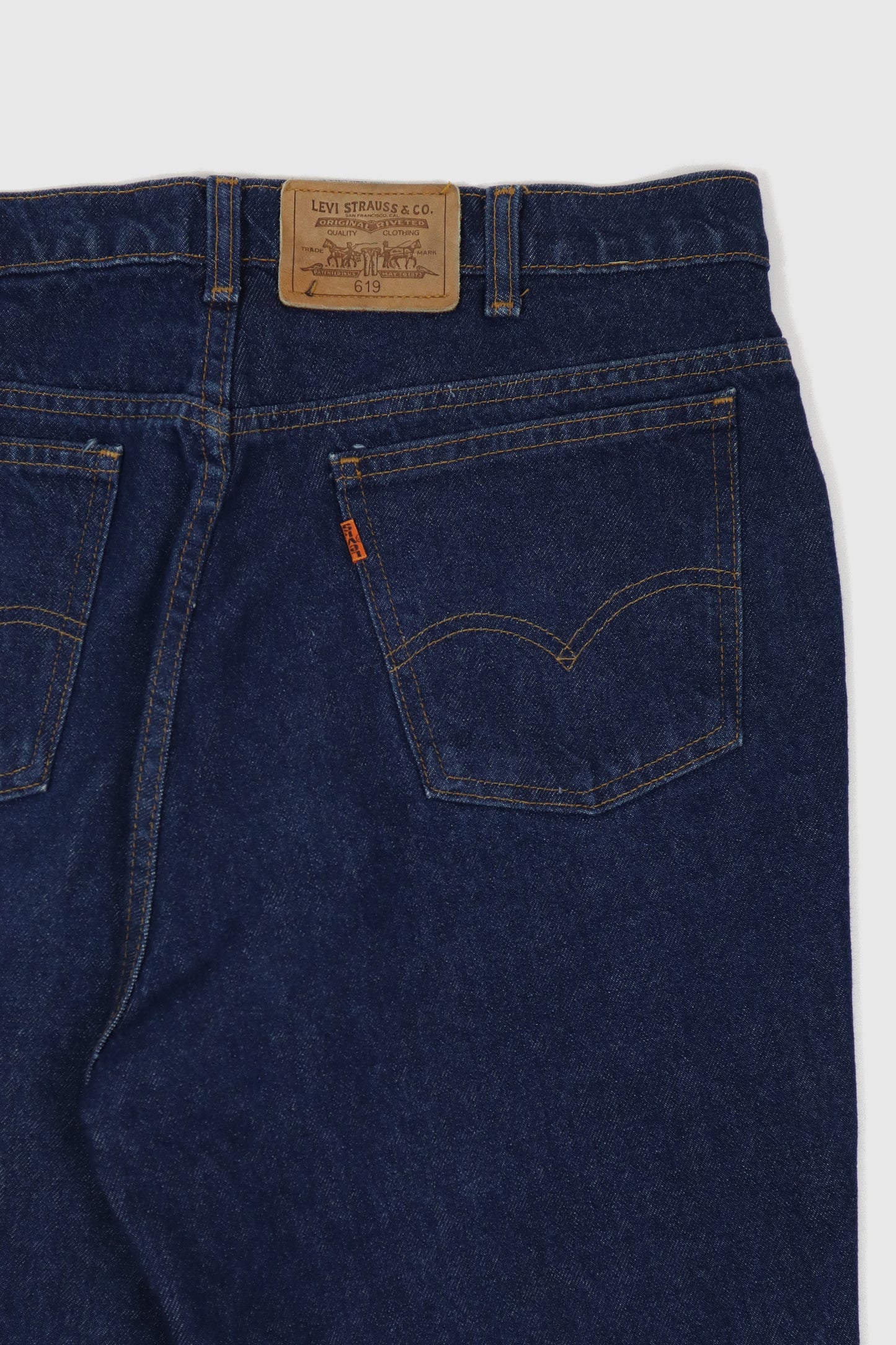 Vintage Levi's Straight Fit Orange Tab Jeans 03