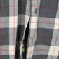 Vintage Grey Flannel Button-Down Shirt