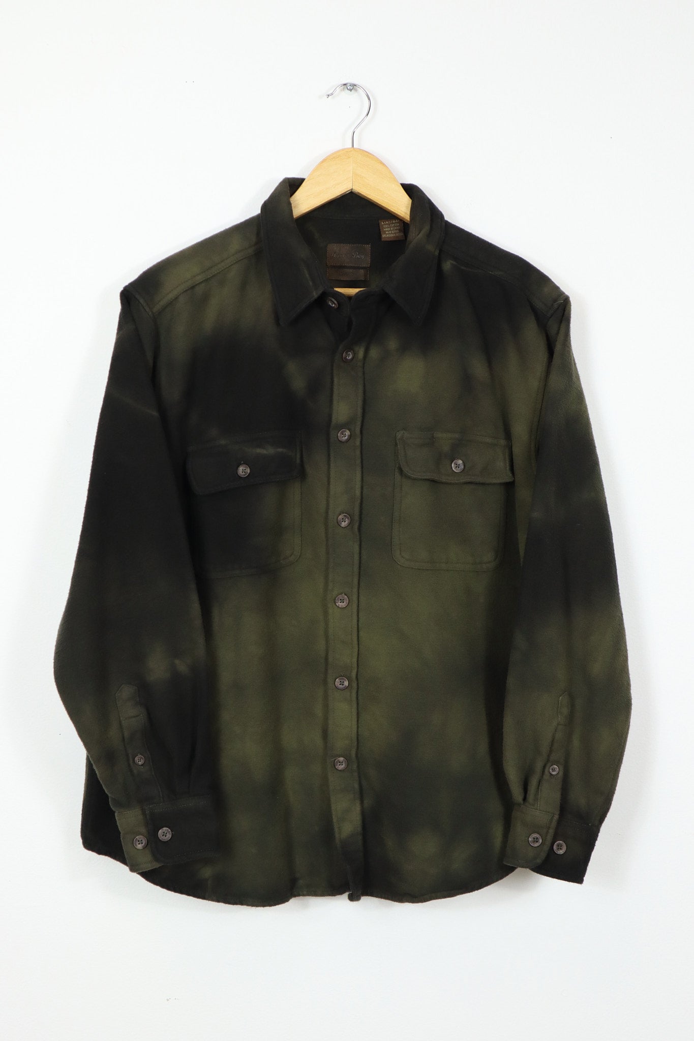 Vintage Dyed Flannel Button-Down 012
