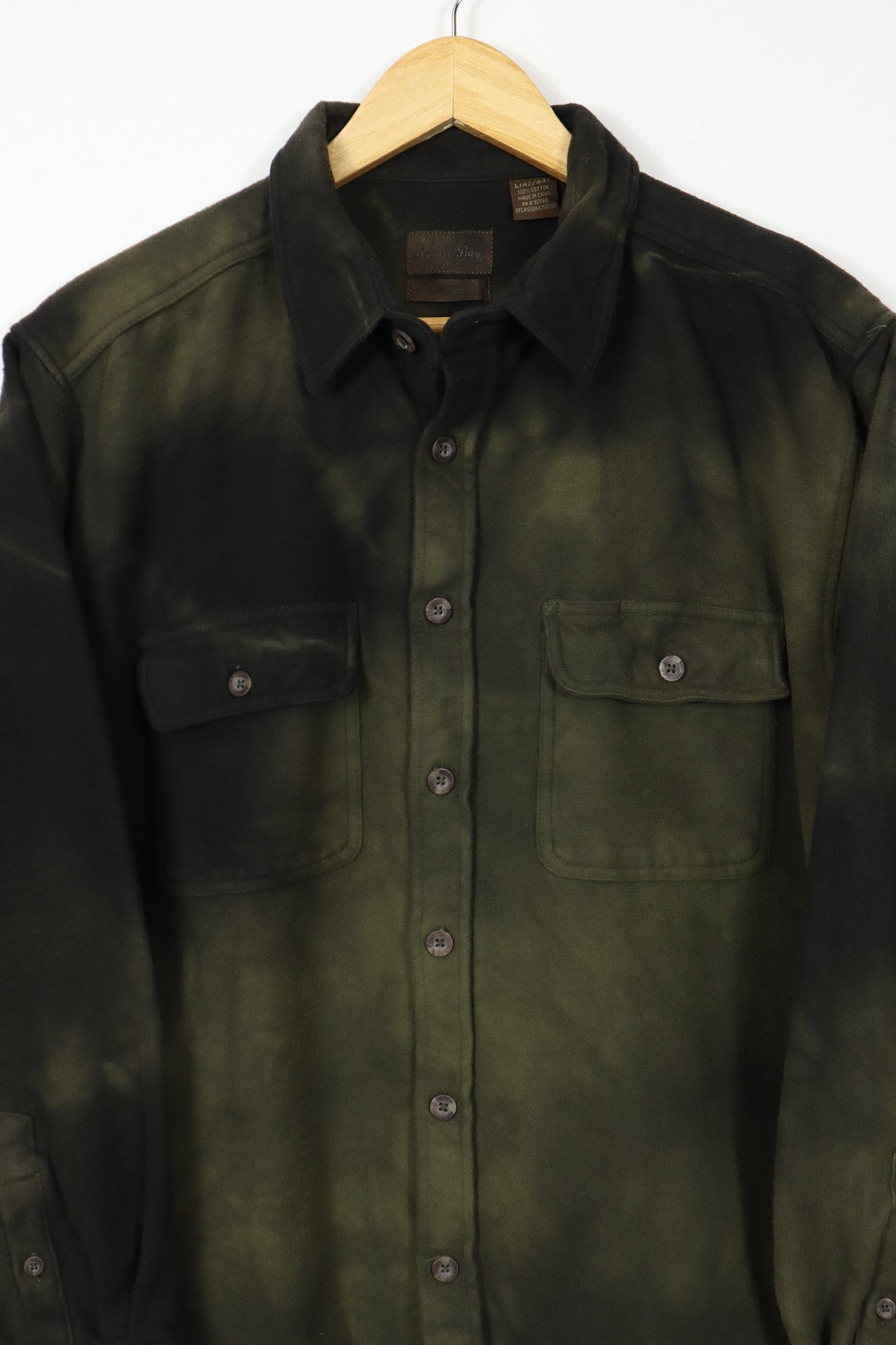 Vintage Dyed Flannel Button-Down 012