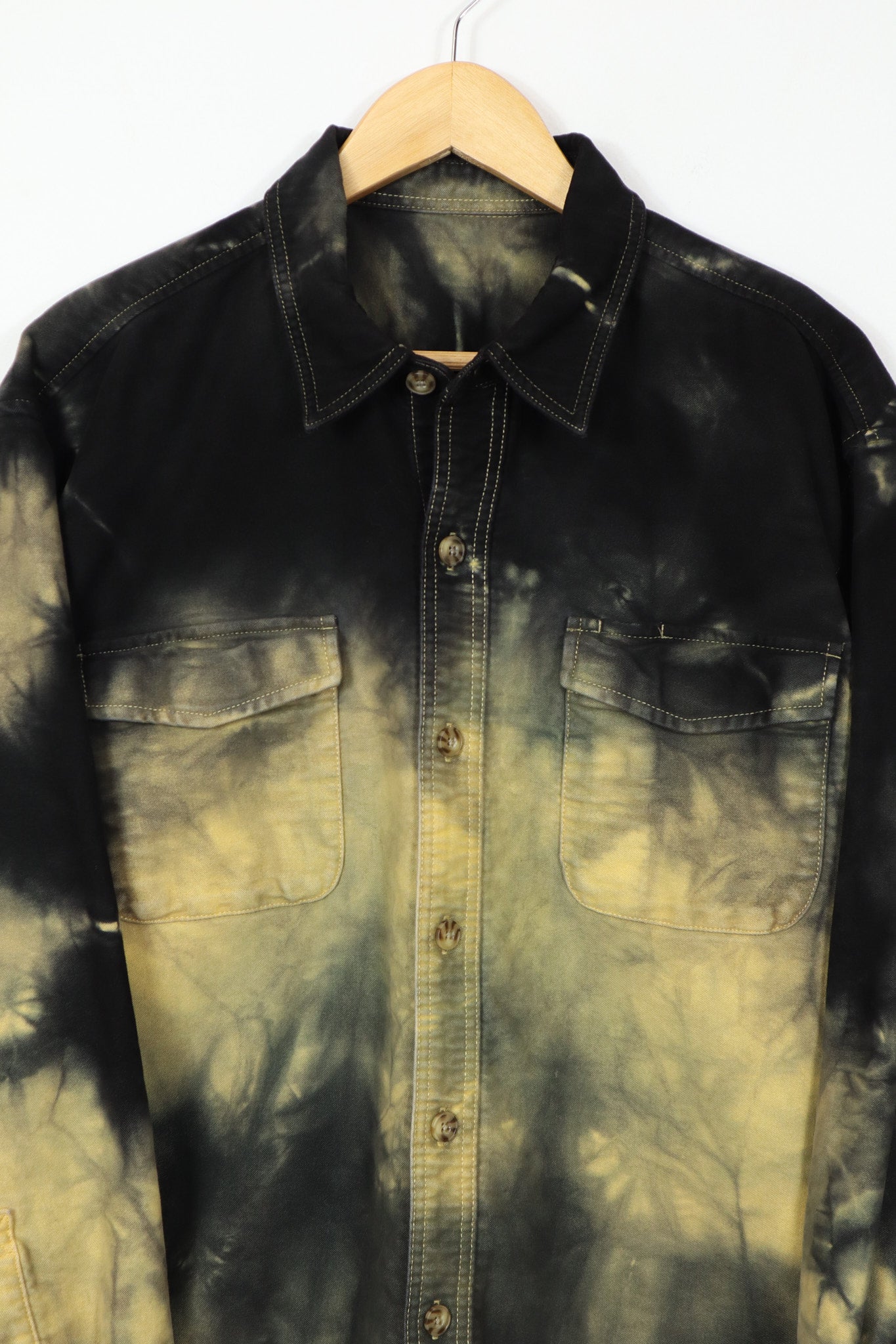 Vintage Dyed Heavyweight Flannel Button-Down 005