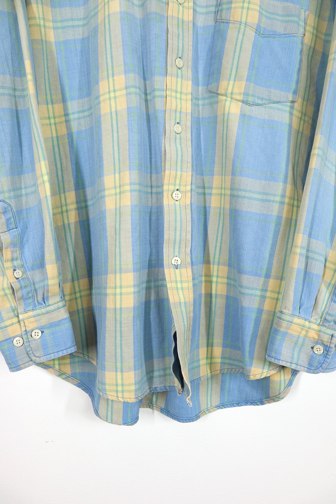 Vintage Gap Light Blue Plaid Button-Down