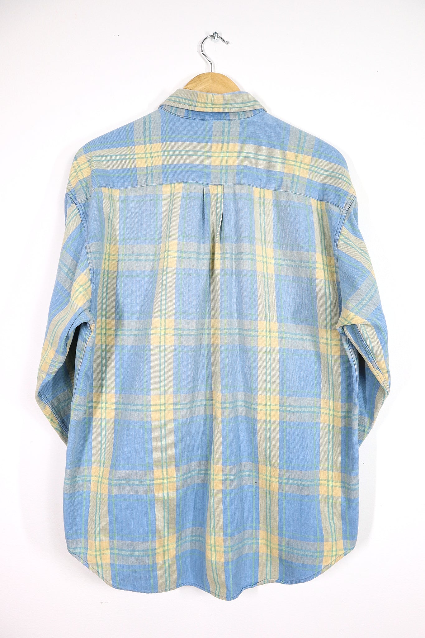 Vintage Gap Light Blue Plaid Button-Down