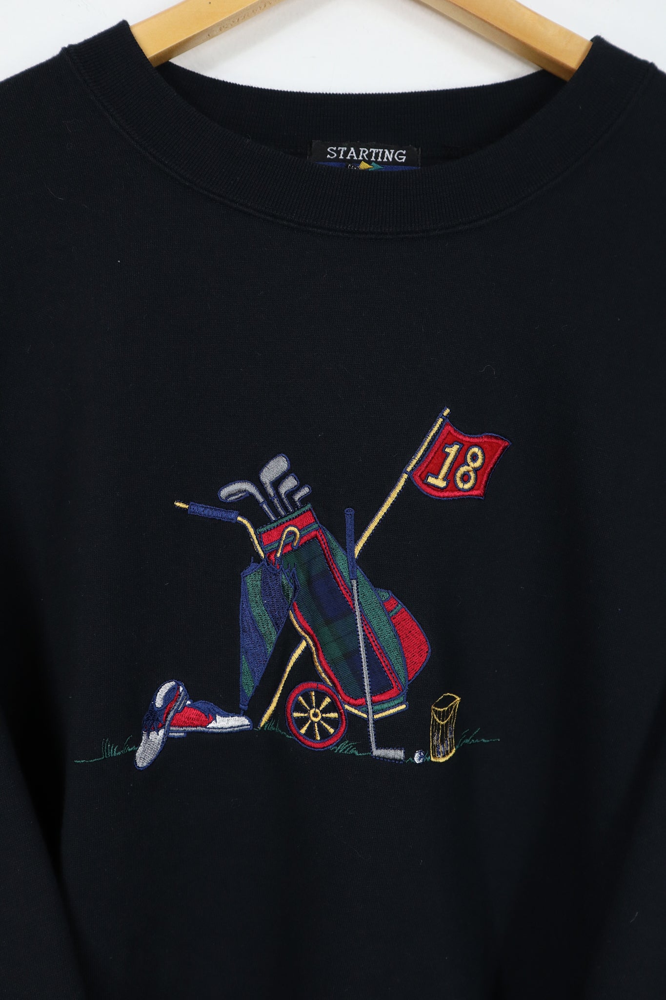 Vintage Embroidered Golf Crewneck