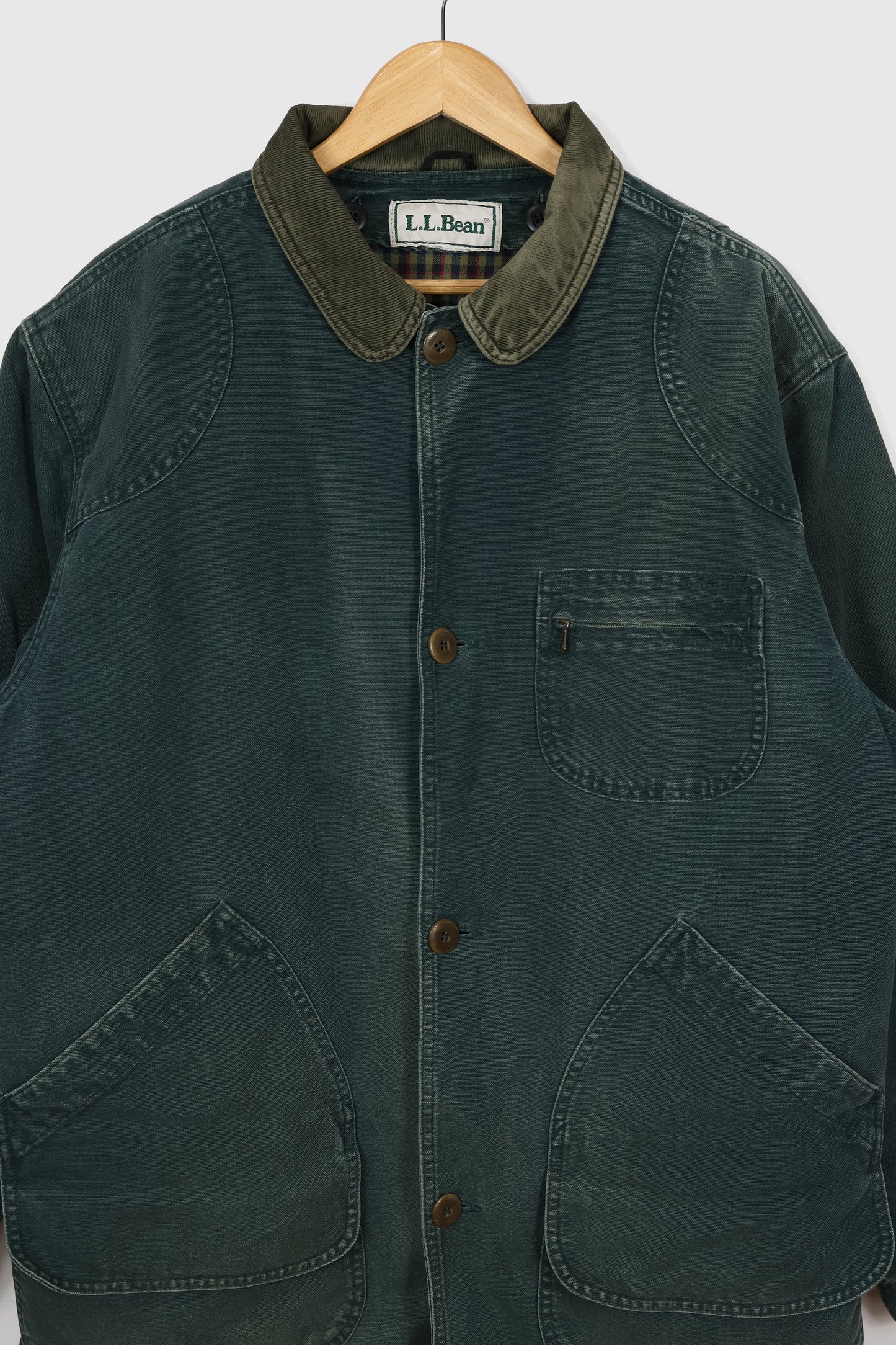 Vintage L.L. Bean Flannel Lined Chore Jacket