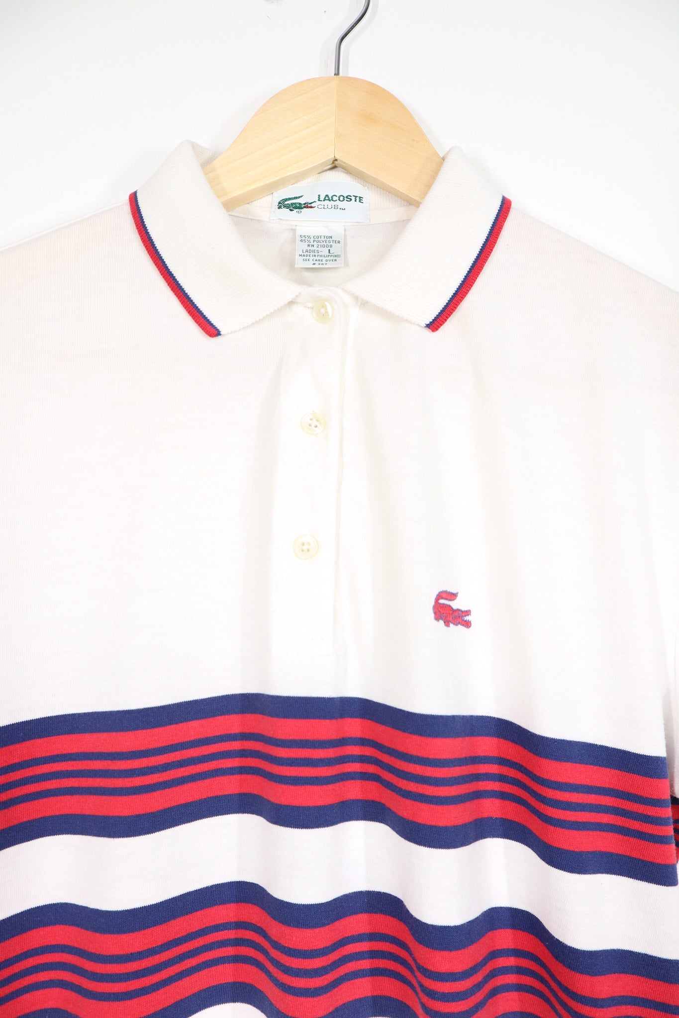 Vintage Striped Lacoste Polo