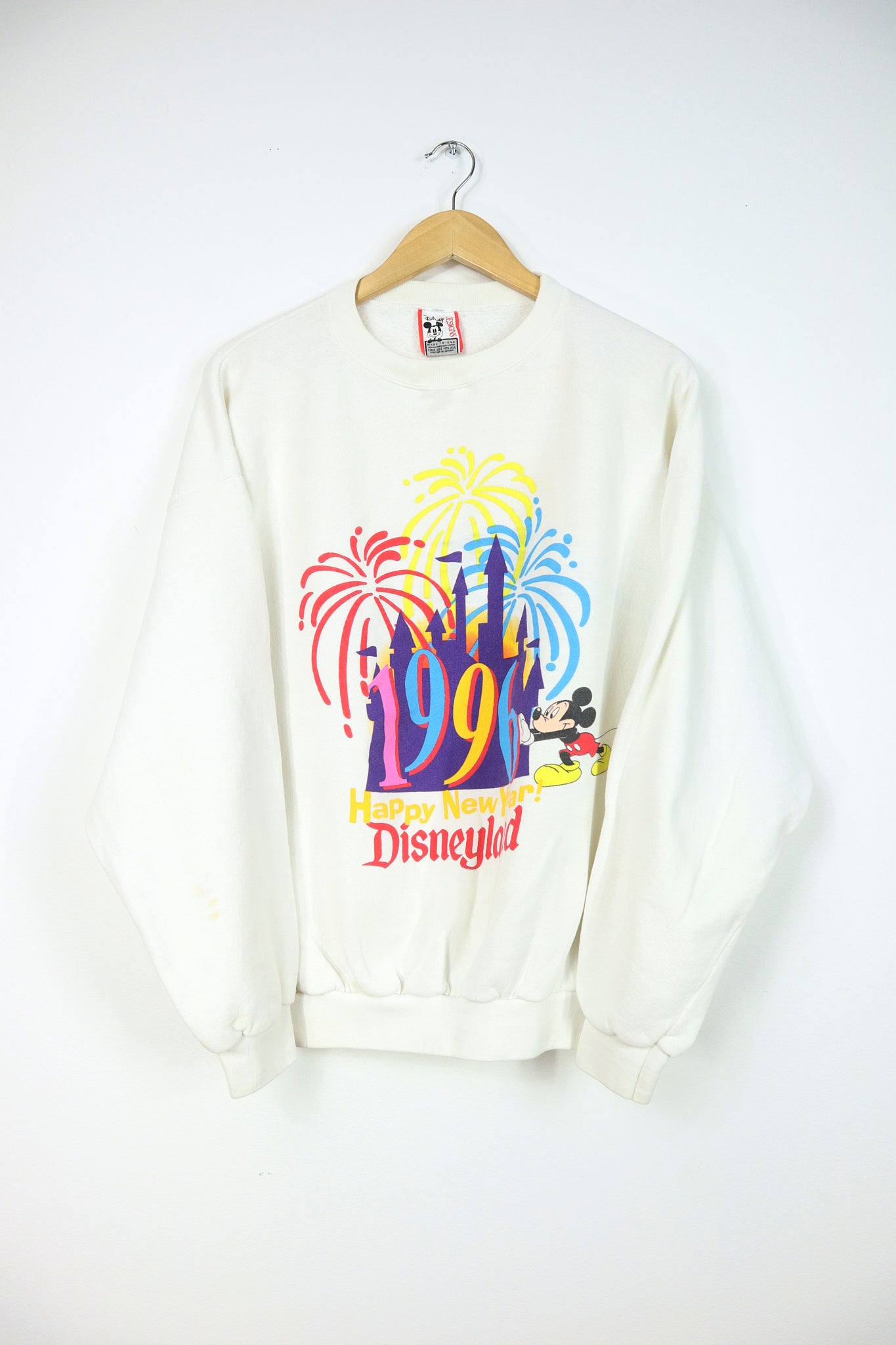 Vintage 1996 Disneyland Happy New Year Crewneck