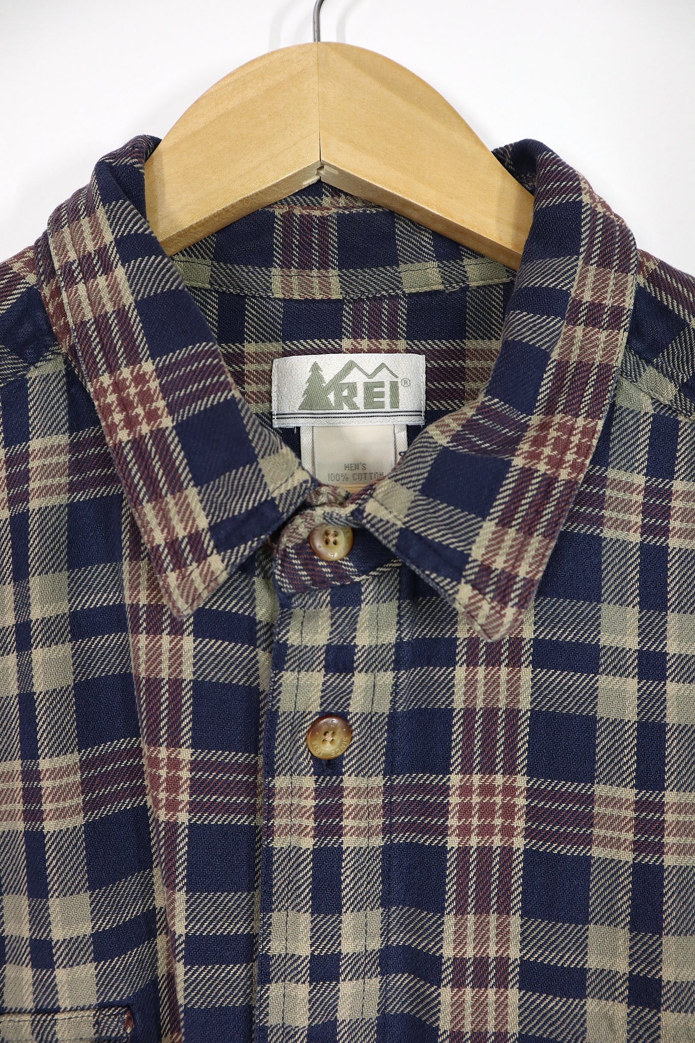 Vintage REI Plaid Button-Down