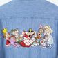 Vintage Alice in Wonderland Denim Button-Down