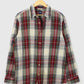 Vintage Gap Heavyweight Red Plaid Button-Down Shirt
