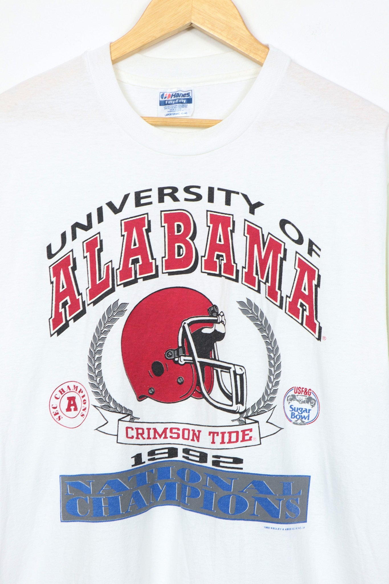 Vintage University of Alabama 1992 National Champions Tee