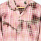 Vintage Plaid Bleached Flannel Button-Down 01