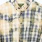 Vintage Blue Plaid Bleached Flannel Button-Down 03