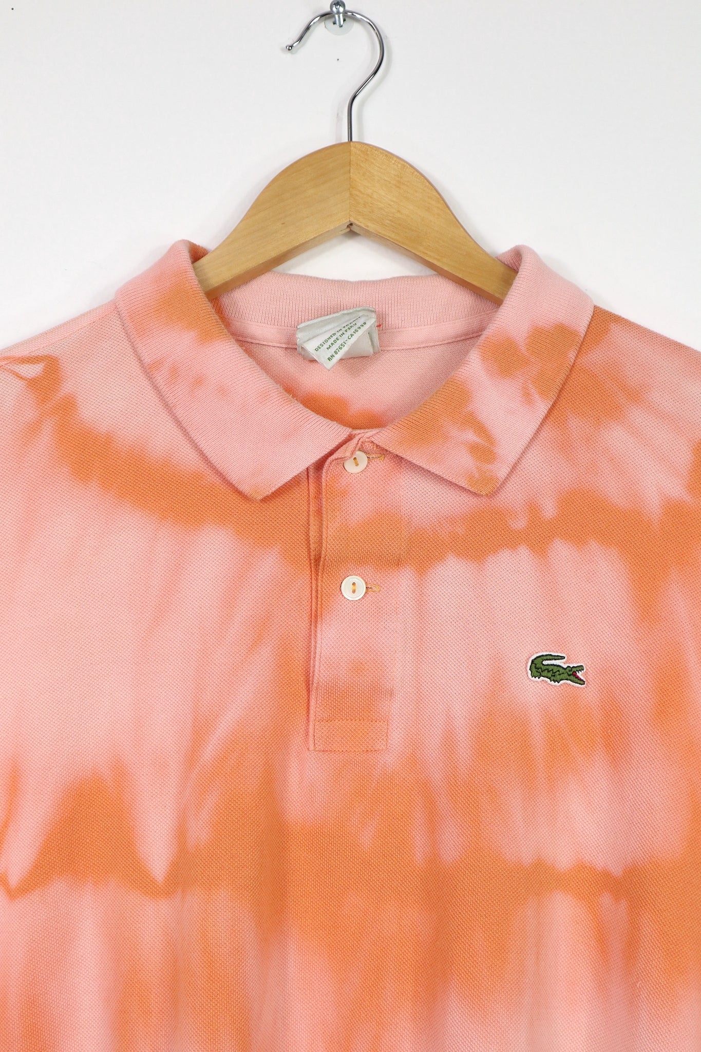 Upcycled Bleached Lacoste Polo 07