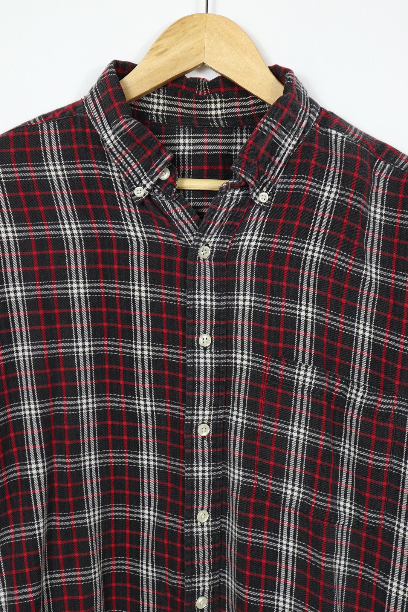 Vintage Black Button-Down Shirt