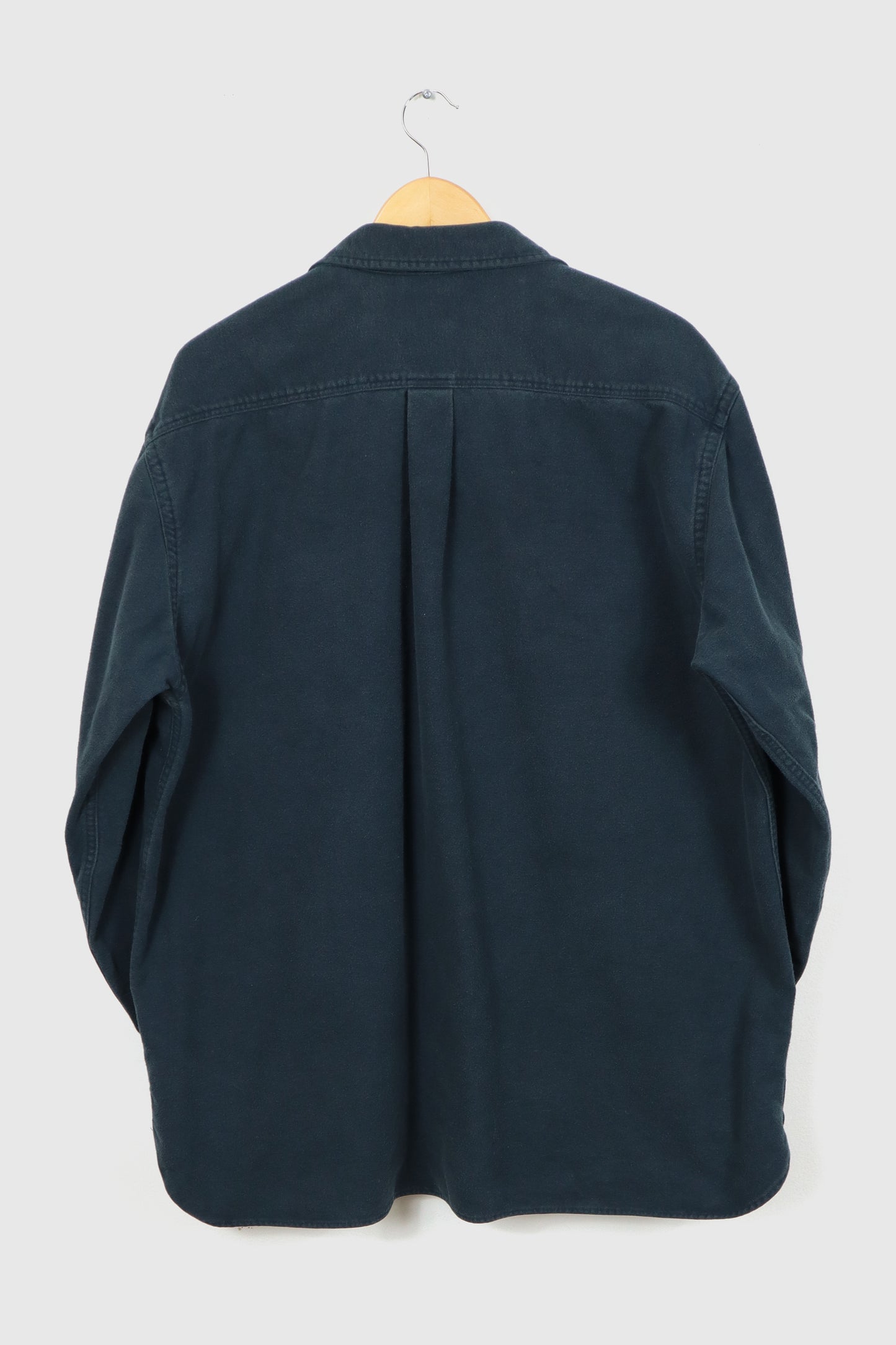 Vintage L.L. Bean Blue Flannel Button-Down Shirt