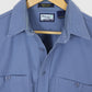Vintage Blue Flannel Button-Down Shirt