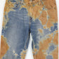 Vintage Reworked Rust Dyed Levis Skinny Fit Jeans