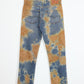Vintage Reworked Rust Dyed Levis Skinny Fit Jeans