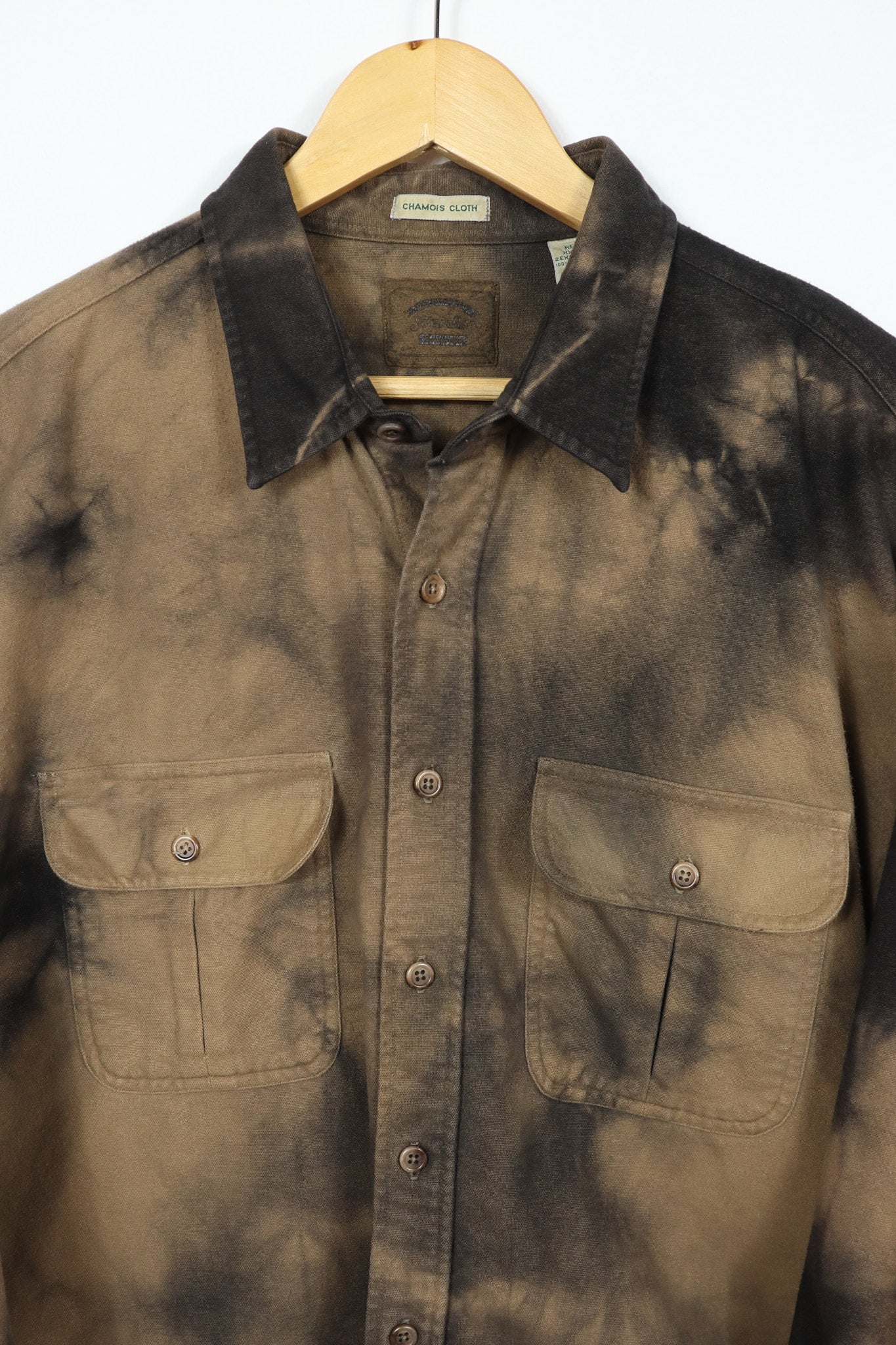 Upcycled Dyed Flannel Button-Down 03