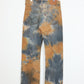 Vintage Reworked Rust Dyed 501 Levis Button Fly Jeans