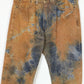 Vintage Reworked Rust Dyed Straight Fit Jeans