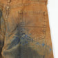 Vintage Reworked Rust Dyed Straight Fit Jeans